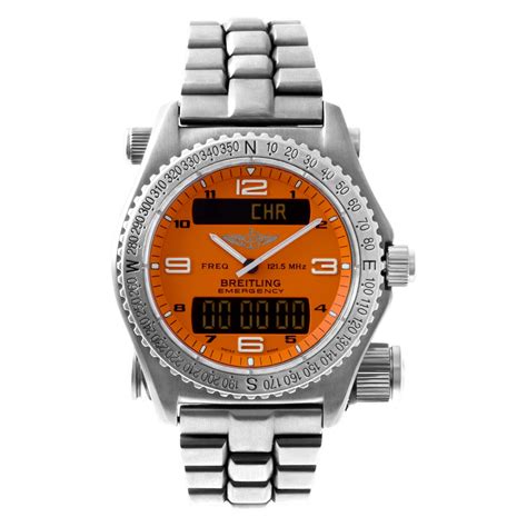 Preowned Breitling Emergency E56321 titanium 42mm Quartz